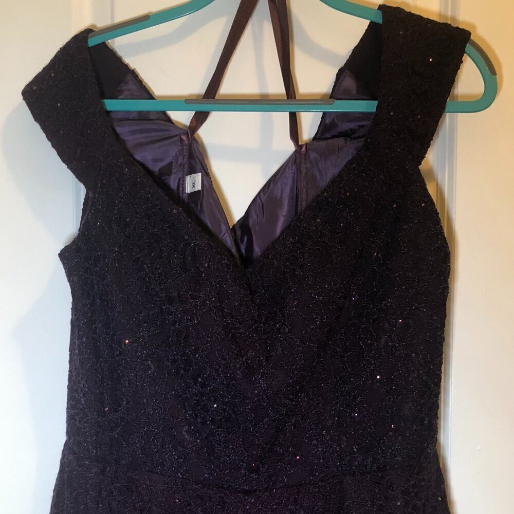 Ideas by Barbara Mother of the Bride Evening Dress Eggplant 8676 Size XL NWT - Picture 8 of 14